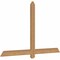 Ekena Millwork Eugene Smooth Timber Gable Bracket, Western Red Cedar, 60"W x 38"H x 1 1/2"D x 3 1/2"F, 15/12 Pitch GBW060X38X0204EUG00SWR - alternate 3